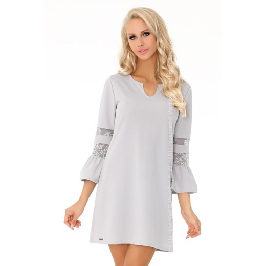 Megarnina Grey 90487 sukienka ze sklepu Świat Bielizny w kategorii Sukienki - zdjęcie 85531270