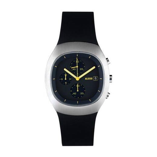 Zegarek Alessi Ray Black/Silver z chronometrem 