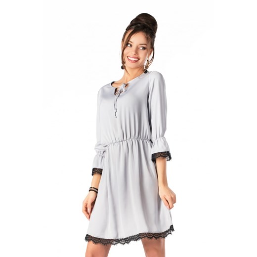 Shanice Grey 85495 sukienka ze sklepu Świat Bielizny w kategorii Sukienki - zdjęcie 85536053