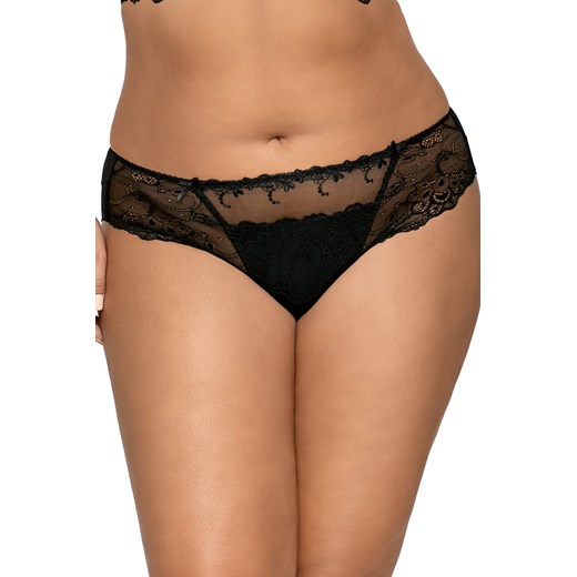 Majtki damskie czarne Ave lingerie z poliamidu