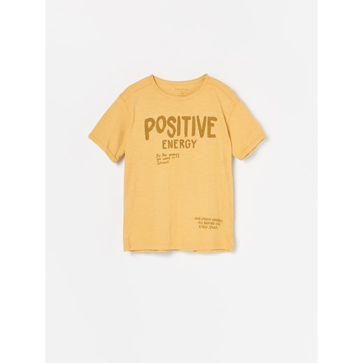 T-shirt chłopięce Reserved żółty z krótkim rękawem 