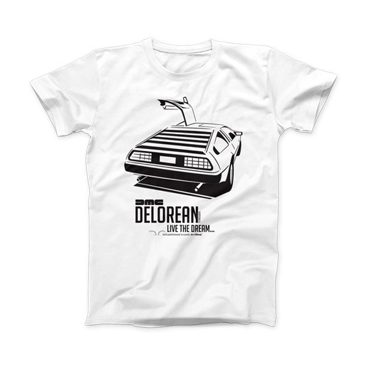 Koszulka z Delorean / Live the Dream...