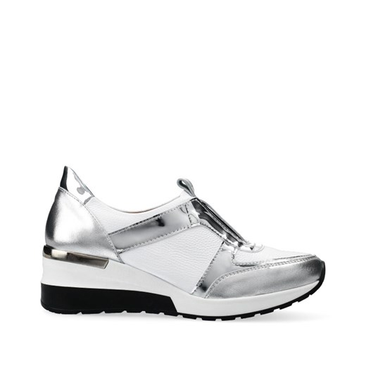 Sneakersy biało srebrne Arturo Vicci  37 wyprzedaż  