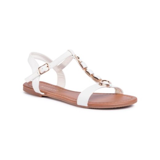 Białe sandały damskie Bassano 