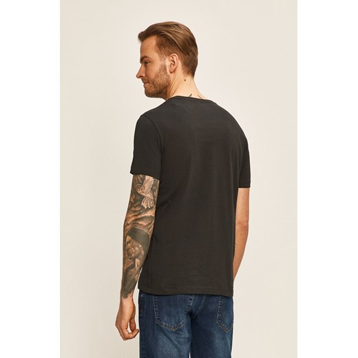 Emporio Armani t-shirt męski z krótkimi rękawami czarny 