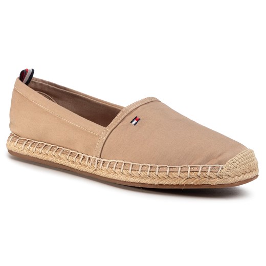 Espadryle TOMMY HILFIGER - Basic Flat Espadrille FW0FW02924 Cobblestone 068