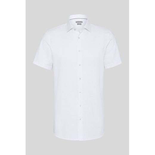 C&A Koszula biznesowa-Slim Fit-kołnierzyk włoski-z materiału z recyklingu, Biały, Rozmiar: M