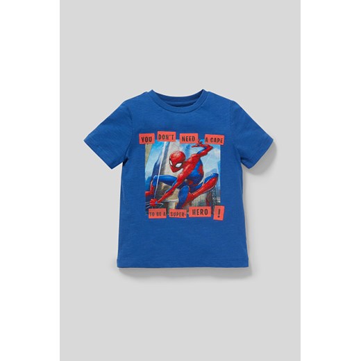 C&A Spider-Man-koszulka z krótkim rękawem-bawełna bio, Niebieski, Rozmiar: 122
