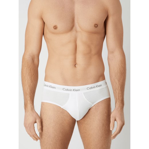 Slipy z bawełny mieszanej w zestawie 3 szt. Calvin Klein Underwear XL Peek&Cloppenburg 