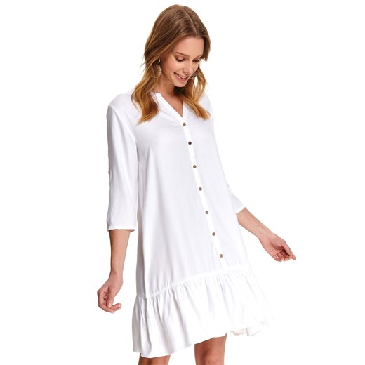 Sukienka biała Top Secret koszulowa 