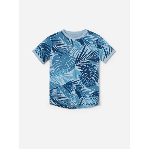 Reserved t-shirt chłopięce na wiosnę niebieski z krótkim rękawem 