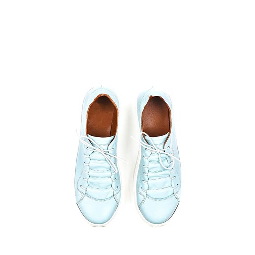 Noosy Skórzane sneakersy w kolorze błękitnym