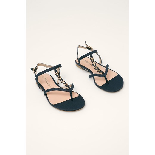 Tamaris sandały damskie skórzane na lato eleganckie 