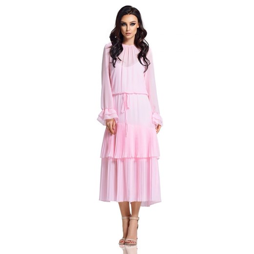 Sukienka Model L294 Powder Pink Lemoniade  L Bomawika