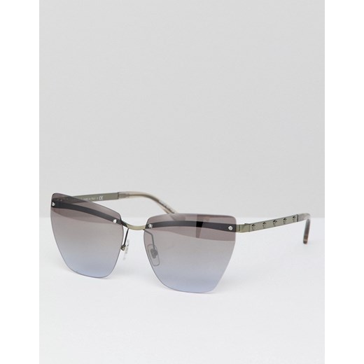 Versace – Okulary przeciwsłoneczne typu kocie oczy-Srebrny