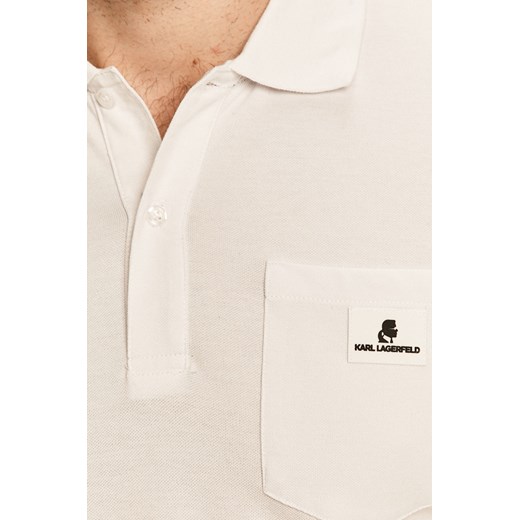 T-shirt męski Karl Lagerfeld dzianinowy z krótkim rękawem 