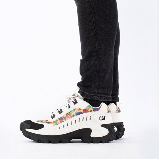 Buty sportowe damskie Caterpillar wielokolorowe bez wzorów sznurowane płaskie 