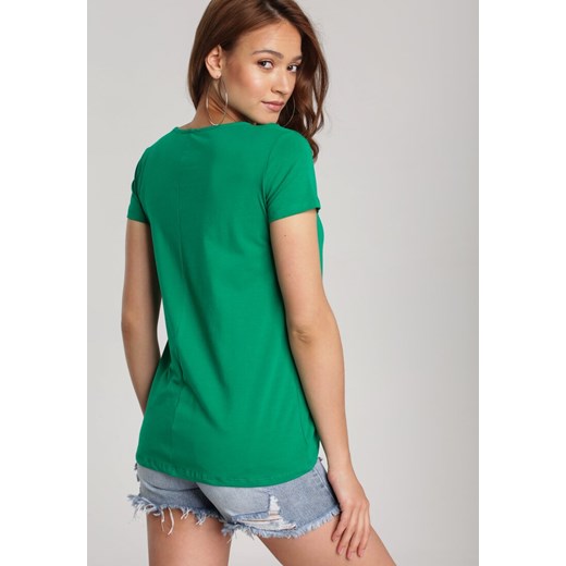 Zielony T-shirt Lorerene Renee  S Renee odzież