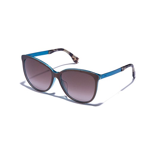 Damskie okulary przeciwsłoneczne w kolorze niebieskim