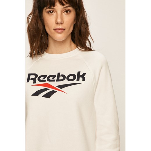 Bluza damska biała Reebok Classic w sportowym stylu krótka 