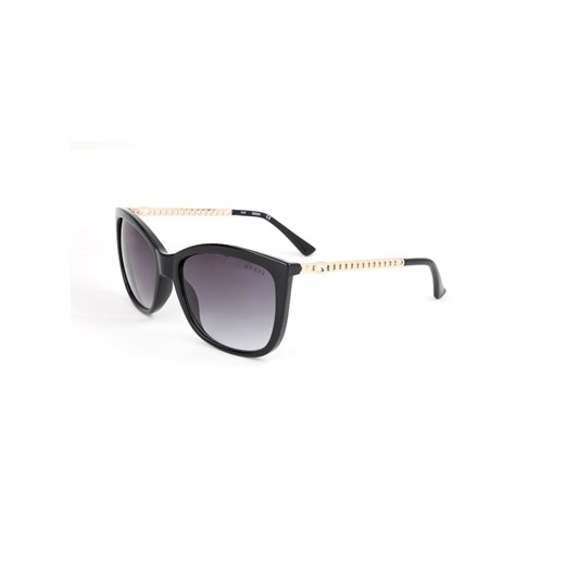 Damskie okulary przeciwsłoneczne w kolorze czarno-złoto-fioletowym