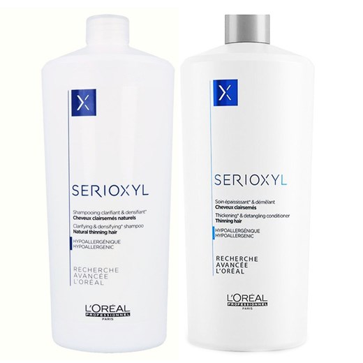 Loreal Serioxyl | Zestaw zagęszczający do włosów normalnych: szampon 1000ml + odżywka 1000ml