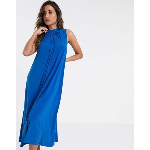 Closet London — Niebieska sukienka o trapezowym kroju-Niebieski Closet London  42 Asos Poland okazyjna cena 