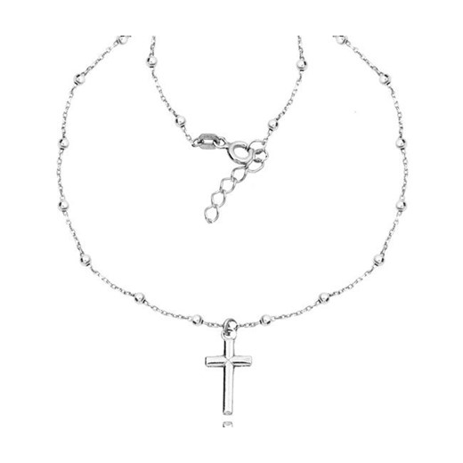 1164 łańcuszek z srebrny 925 z krzyżykiem różaniec  Mak-biżuteria uniwersalny promocja mak-bizuteria 