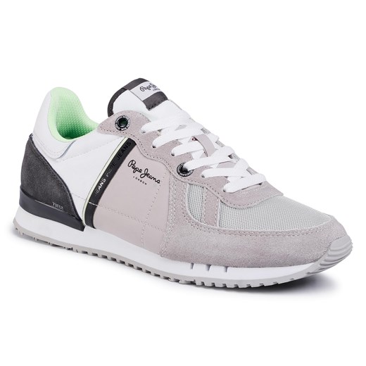 Sneakersy PEPE JEANS - Tinker Zero Ath PMS30612  Light Grey 905   44 eobuwie.pl