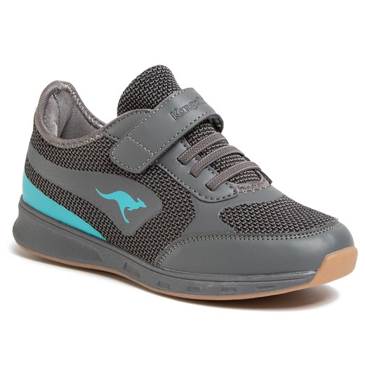 Sneakersy KANGAROOS - Sprint Ev 18400 000 2106 Steel Grey/Turquoise   34 eobuwie.pl