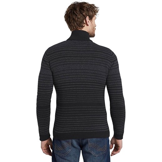 Sweter rozpinany w kolorze szaro-czarnym  Tom Tailor XXL Limango Polska okazja 