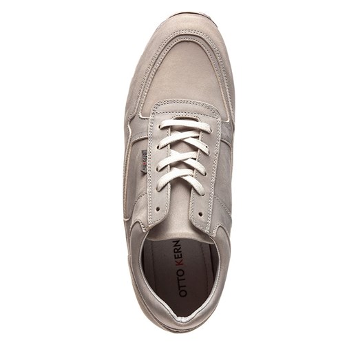 Buty sportowe damskie Otto Kern sneakersy w stylu młodzieżowym bez wzorów wiązane skórzane na płaskiej podeszwie 
