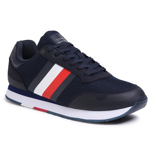 Sneakersy TOMMY HILFIGER - Corporate Material Mix Runner FM0FM02688 Desert Sky DW5   40 eobuwie.pl