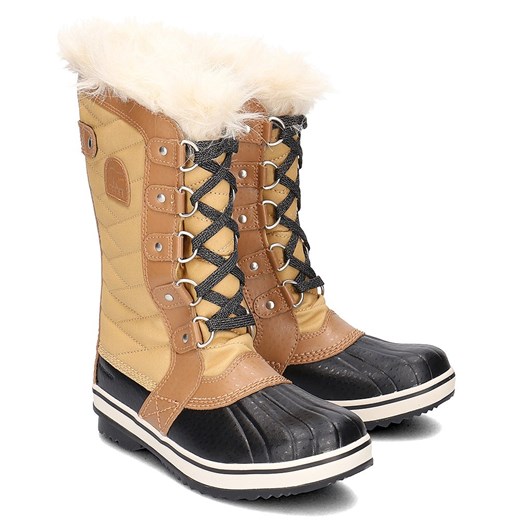 Buty zimowe dziecięce Sorel skórzane śniegowce 