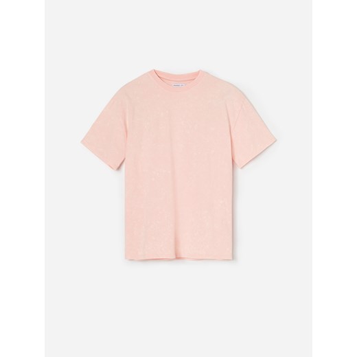 Reserved - Marmurkowy t-shirt z bawełny - Pomarańczowy Reserved  164 