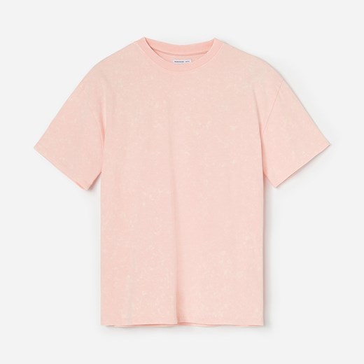 Reserved - Marmurkowy t-shirt z bawełny - Pomarańczowy Reserved  122 