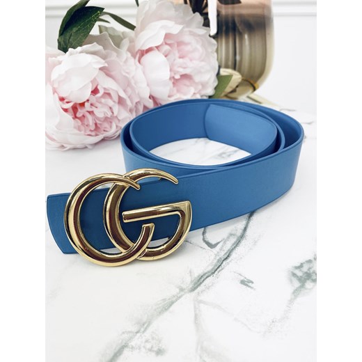 PASEK FASHION CG BLUE GOLD Kenza.pl  uniwersalny 