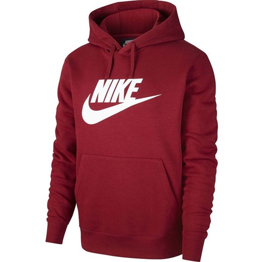 Bluza męska Sportswear Club Fleece Hoodie GX Nike (bordowa) Nike XL SPORT-SHOP.pl