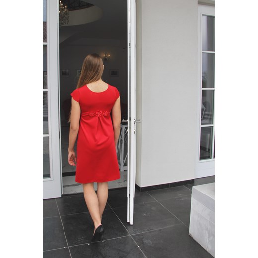 Sukienka krótka Czerwona ALFA Rokado  Rokado Standard 36-38 