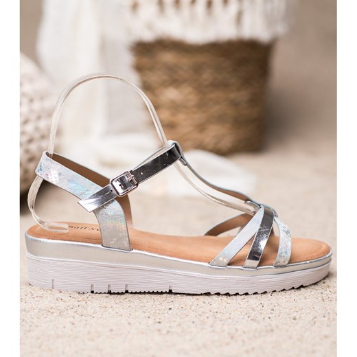 Sandały Z Efektem Holo