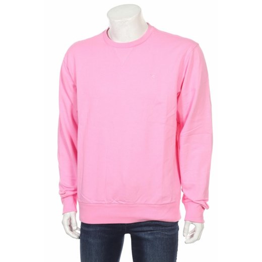 Różowy t-shirt męski Diadora z krótkimi rękawami na wiosnę 