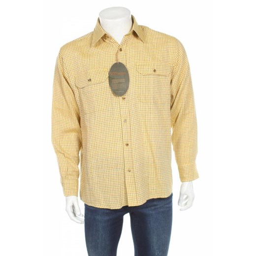 Koszula męska Sher Wood żółta 