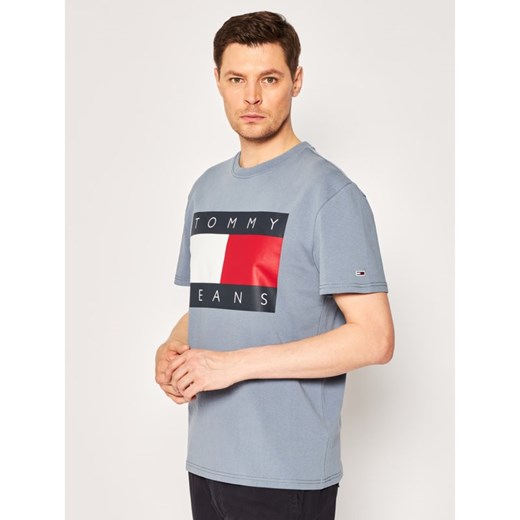 Tommy Jeans T-Shirt Faded Ink DM0DM07009 Niebieski Regular Fit