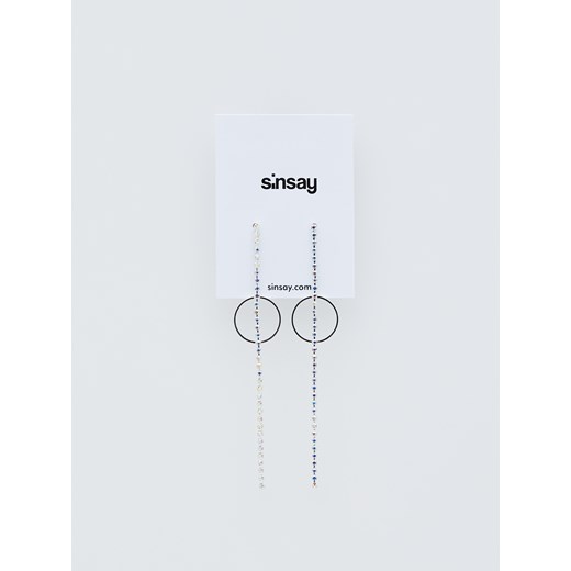 Sinsay - Wiszące kolczyki - Srebrny  Sinsay One Size 