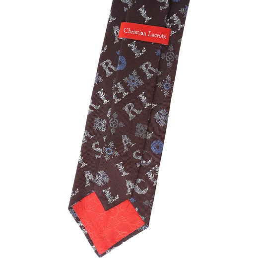 Krawat Christian Lacroix w abstrakcyjnym wzorze 