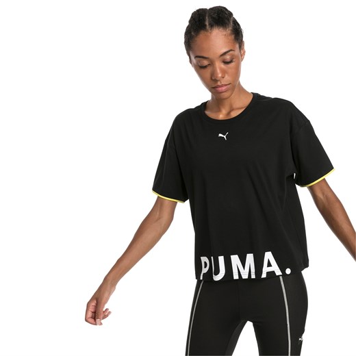 Bluzka damska Puma z krótkim rękawem czarna 