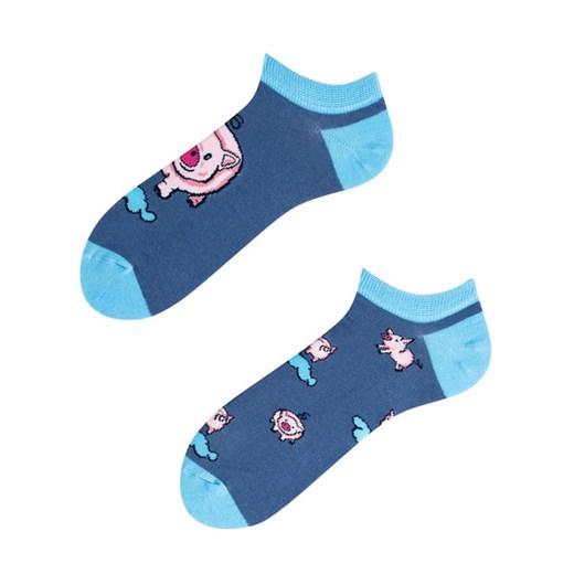 Niebieskie skarpetki męskie Todo Socks z poliamidu 