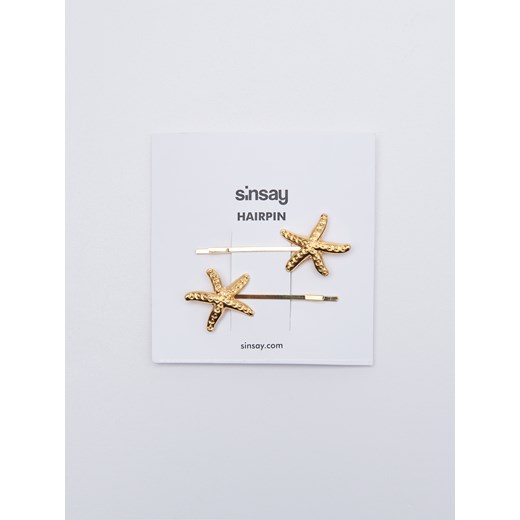 Sinsay - Spinki do włosów - Złoty  Sinsay One Size 