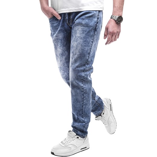 Niebieskie jeansy męskie Risardi 
