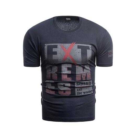 Wyprzedaż koszulka t-shirt Extremes - stalowa Risardi  XXL wyprzedaż  